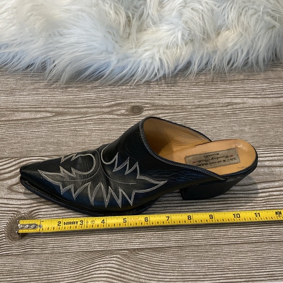 Back At The Ranch Leather Western Mules - Picture 14 of 15